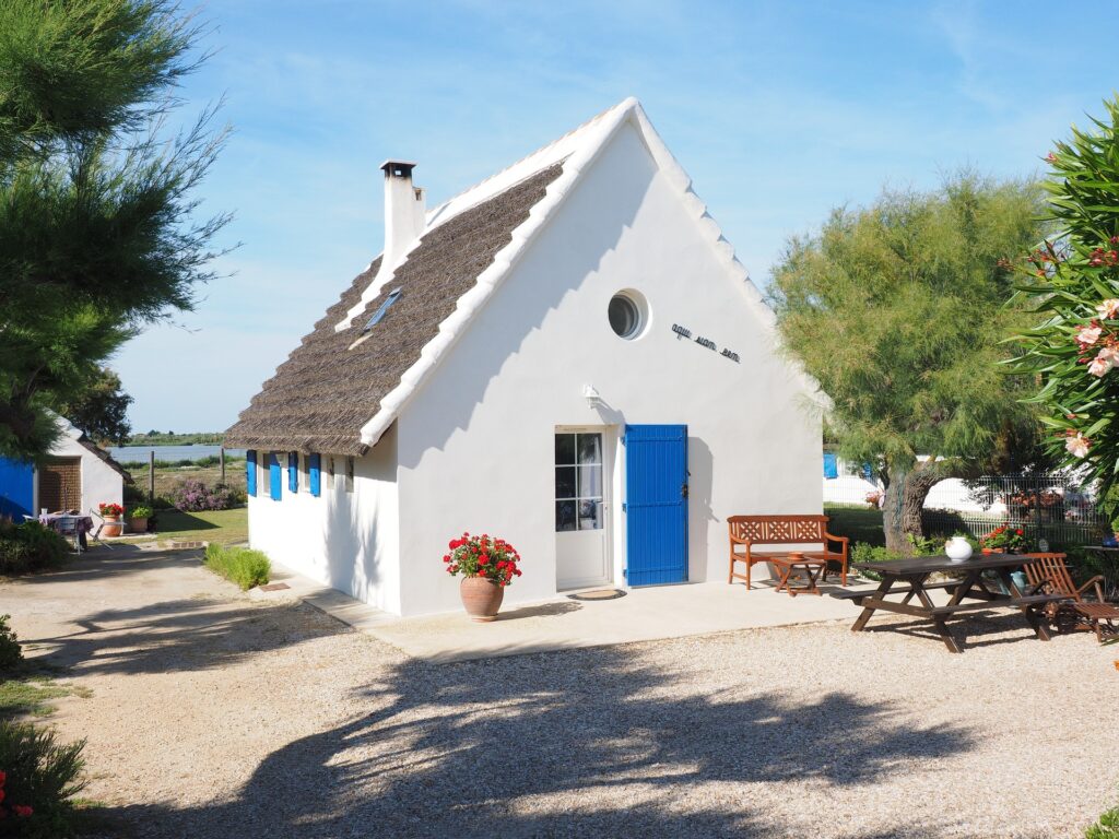 Wit vakantiehuis in Frankrijk